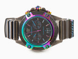 Versace Icon Active Chronograph Quartz Black Dial Black Steel Strap Watch For Men - VEZ701022 Authentic Buy Shop Now