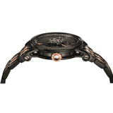 Versace Palazzo Empire Black Dial Two Tone Steel Strap Watch for Men - VERD00618 Authentic Buy Shop Now