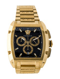 Versace Dominus Chronograph Black Dial Gold Steel Strap Watch For Men - VE6H00523 Authentic Buy Shop Now