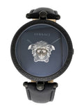 Versace Palazzo Empire Black Dial Black Leather Strap Watch for Women - VCO050017 Authentic Buy Shop Now