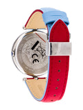 Versace Palazzo Empire Blue Dial Blue & Red Leather Strap Watch for Women - VCO070017 Authentic Buy Shop Now