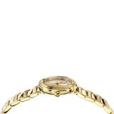 Versace Mini Virtus Quartz White Dial Gold Steel Strap Watch For Men - VET300221 Authentic Buy Shop Now
