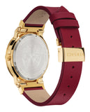 Versace Greca Silver Dial Red Leather Strap Watch for Women - VEVH00420 Authentic Buy Shop Now