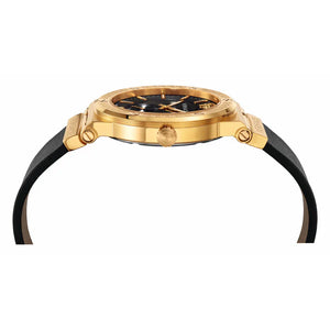 Versace Greca Black Dial Black Leather Strap Watch for Men - VEVI00220 Authentic Buy Shop Now