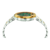 Versace Hellenyium Quartz Green Dial Silver Steel Strap Watch For Men - VEVK00420 Authentic Buy Shop Now