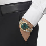 Versace Hellenium Green Dial Two Tone Steel Strap Watch for Men - VEVK00620 Authentic Buy Shop Now