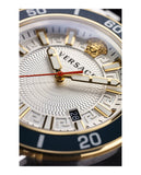 Versace Greca Sport Quartz White Dial Two Tone Steel Strap Watch For Men - VEZ300521 Authentic Buy Shop Now