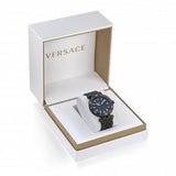 Versace Greca Sport Quartz Black Dial Black Steel Strap Watch For Men - VEZ300621 Authentic Buy Shop Now