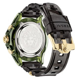 Versace Icon Active Chronograph Gold Dial Black Silicone Strap Watch For Men - VEZ700321 Authentic Buy Shop Now