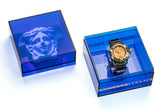 Versace Icon Active Chronograph Gold Dial Black Silicone Strap Watch For Men - VEZ700321 Authentic Buy Shop Now