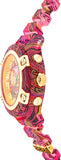 Versace Icon Active Chronograph Quartz Gold Dial Red Leather Strap Watch For Men - VEZ701222 Authentic Buy Shop Now