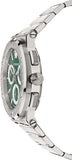 Versace Grace Chronograph Quartz Green Dial Silver Steel Strap Watch For Men - VEZ900121 Authentic Buy Shop Now