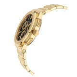 Versace Greca Chronograph Black Dial Gold Steel Strap Watch For Men - VEZ900421 Authentic Buy Shop Now