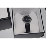 Gucci G Interlocking Black Dial Black Leather Strap Watch For Women - YA133301 Authentic Buy Shop Now