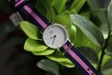 Daniel Wellington Classy Winchester White Dial Two Tone NATO Strap Watch For Women - DW00100073 Authentic Buy Shop Now