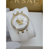 Versace Palazzo Empire White Dial White Leather Strap Watch for Women - VCO040017 Authentic Buy Shop Now
