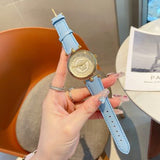 Versace V-Motif Grey Dial Blue Leather Strap Watch for Women - VERE00318 Authentic Buy Shop Now