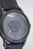 Versace Palazzo Empire Black Dial Black Leather Strap Watch for Men - VERD00218 Authentic Buy Shop Now