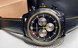 Versace V Ray Chronograph Grey Dial Black Leather Strap Watch for Men - VDB020014 Authentic Buy Shop Now
