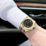 Versace Chain Reaction Quartz Black Dial Two Tone Steel Strap Watch for Men - VEDY00619 Authentic Buy Shop Now