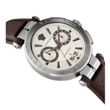 Versace Aion Chronograph White Dial Brown Leather Strap Watch for Men - VBR010017 Authentic Buy Shop Now