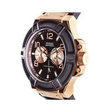 Guess Rigor Analog Brown Dial Brown Leather Strap Watch For Men - W0040G3 Authentic Buy Shop Now