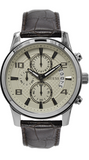 Guess Exec Chronograph White Dial Brown Leather Strap Watch For Men - W0076G2 Authentic Buy Shop Now