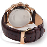 Guess Exec Chronograph Brown Dial Brown Leather Strap Watch For Men - W0076G4 Authentic Buy Shop Now