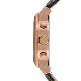 Guess Exec Chronograph Brown Dial Brown Leather Strap Watch For Men - W0076G4 Authentic Buy Shop Now