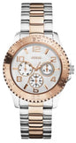 Guess BFF Multifunction Silver Dial Two Tone Steel Strap Watch for Women - W0231L5 Authentic Buy Shop Now