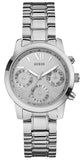 Guess Mini Sunrise Silver Dial Silver Steel Strap Watch For Women - W0448L1 Authentic Buy Shop Now