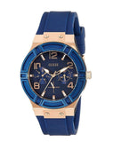 Guess Jet Setter Analog Quartz Blue Dial Blue Rubber Strap Watch For Women - W0571L1 Authentic Buy Shop Now