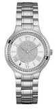 Guess Madison Diamonds Silver Dial Silver Steel Strap Watch for Women - W0637L1 Authentic Buy Shop Now