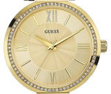 Guess Soho Champagne Dial Stainless Steel Mesh Bracelet Watch For Women - W0638L2 Authentic Buy Shop Now