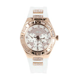Guess Luna Diamonds White Dial White Rubber Strap Watch for Women - W0653L4 Authentic Buy Shop Now