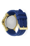 Guess Force Blue & Rose Gold Dial Blue Silicone Strap Watch For Men - W0674G2 Authentic Buy Shop Now