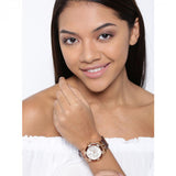Guess Limelight Analog White Dial Brown Leather Strap Watch For Women - W0775l14 Authentic Buy Shop Now