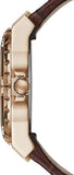 Guess Limelight Analog White Dial Brown Leather Strap Watch For Women - W0775l14 Authentic Buy Shop Now