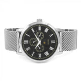 Guess Delancey Black Dial Silver Mesh Bracelet Watch for Men - W0871G1 Authentic Buy Shop Now
