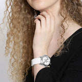 Guess G Twist Quartz White Dial White Silicone Strap Watch For Women - W0911L1 Authentic Buy Shop Now