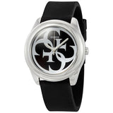 Guess G-Twist Quartz Black Dial Black Silicone Strap Watch For Men - W0911L8 Authentic Buy Shop Now