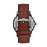 Fossil Townsman Automatic Skeleton Black Dial Brown Leather Strap Watch for Men - ME3181 Authentic Buy Shop Now