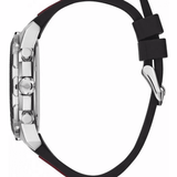 Guess Octane Chronograph Black Dial Two Tone Silicone Strap Watch For Men - W1047G1 Authentic Buy Shop Now