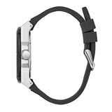 Guess Legacy White Dial Black Rubber Strap Watch For Men - W1049G3 Authentic Buy Shop Now