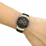 Guess Black Dial Black Rubber Strap Watch For Women - W1053L7 Authentic Buy Shop Now