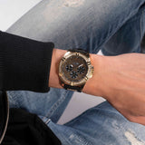Guess Frontier Crystals Black Dial Black Silicone Strap Watch For Men - W1132G1 Authentic Buy Shop Now