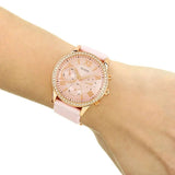 Guess Solar Rose Gold Dial Pink Rubber Strap Watch For Women - W1135L2 Authentic Buy Shop Now