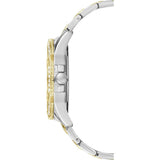 Guess Frontier Chronograph Crystals Gold Dial Two Tone Steel Strap Watch For Women - W1156L5 Authentic Buy Shop Now