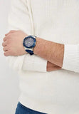 Guess Genesis Multi Function Analog Blue Dial Blue Rubber Strap Watch For Men - W1254G1 Authentic Buy Shop Now