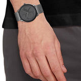 Calvin Klein Minimal Grey Dial Grey Mesh Bracelet Watch for Men - K3M517P4 Authentic Buy Shop Now